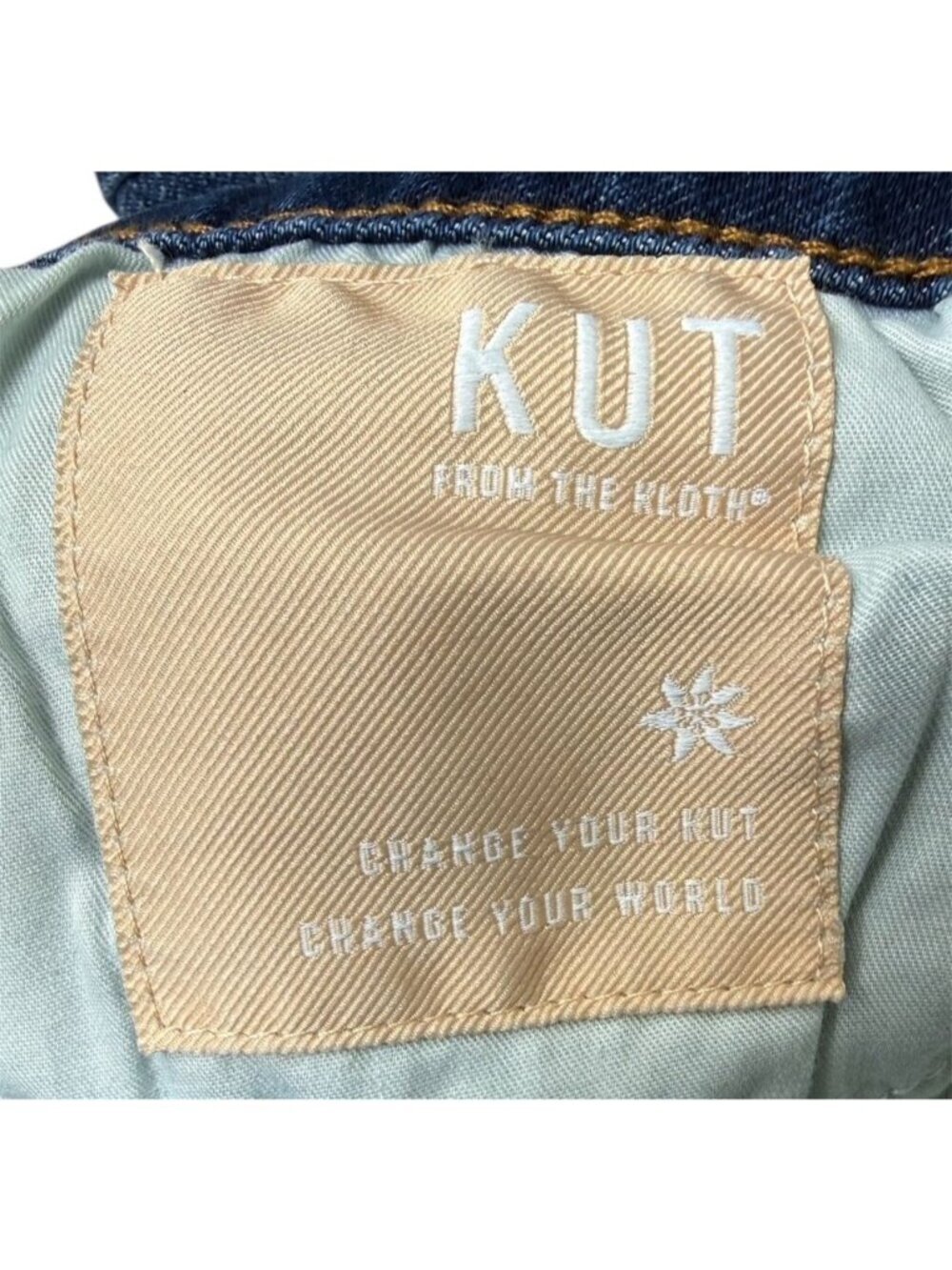 Kut From The Kloth Womens High Rise Wide Leg Crop Roll Up Cuffs Jeans Sz 12 New - Picture 7 of 9
